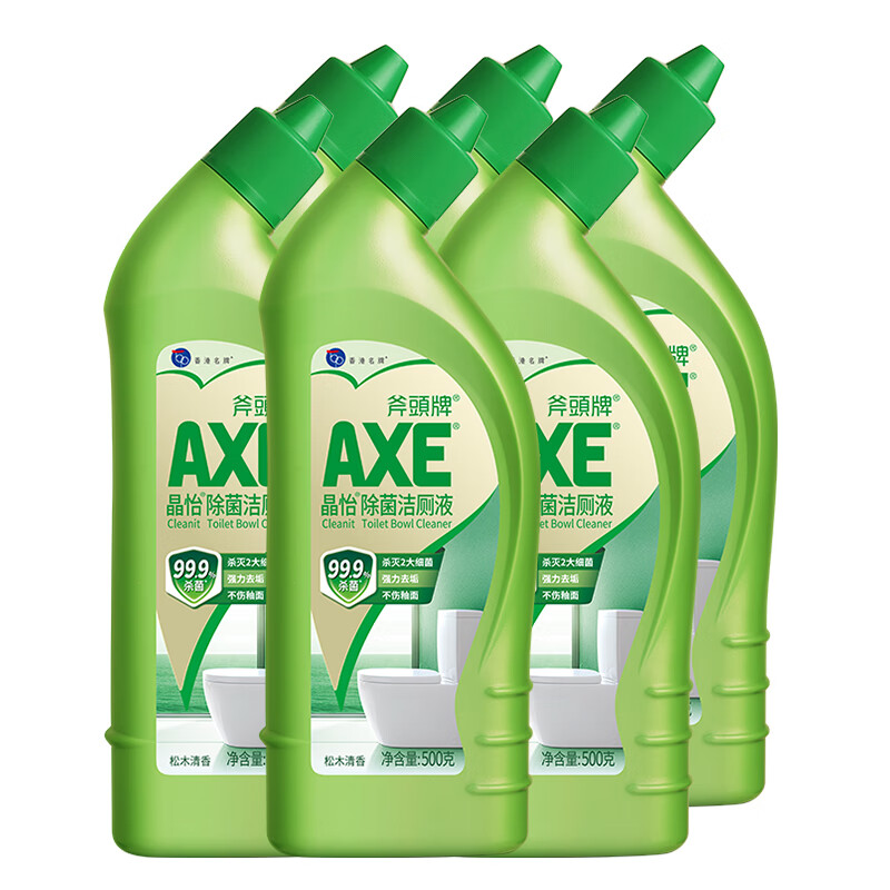 斧头AXE晶怡洁厕液 厕所马桶清洁剂洁厕灵 500g 洁厕 6瓶装