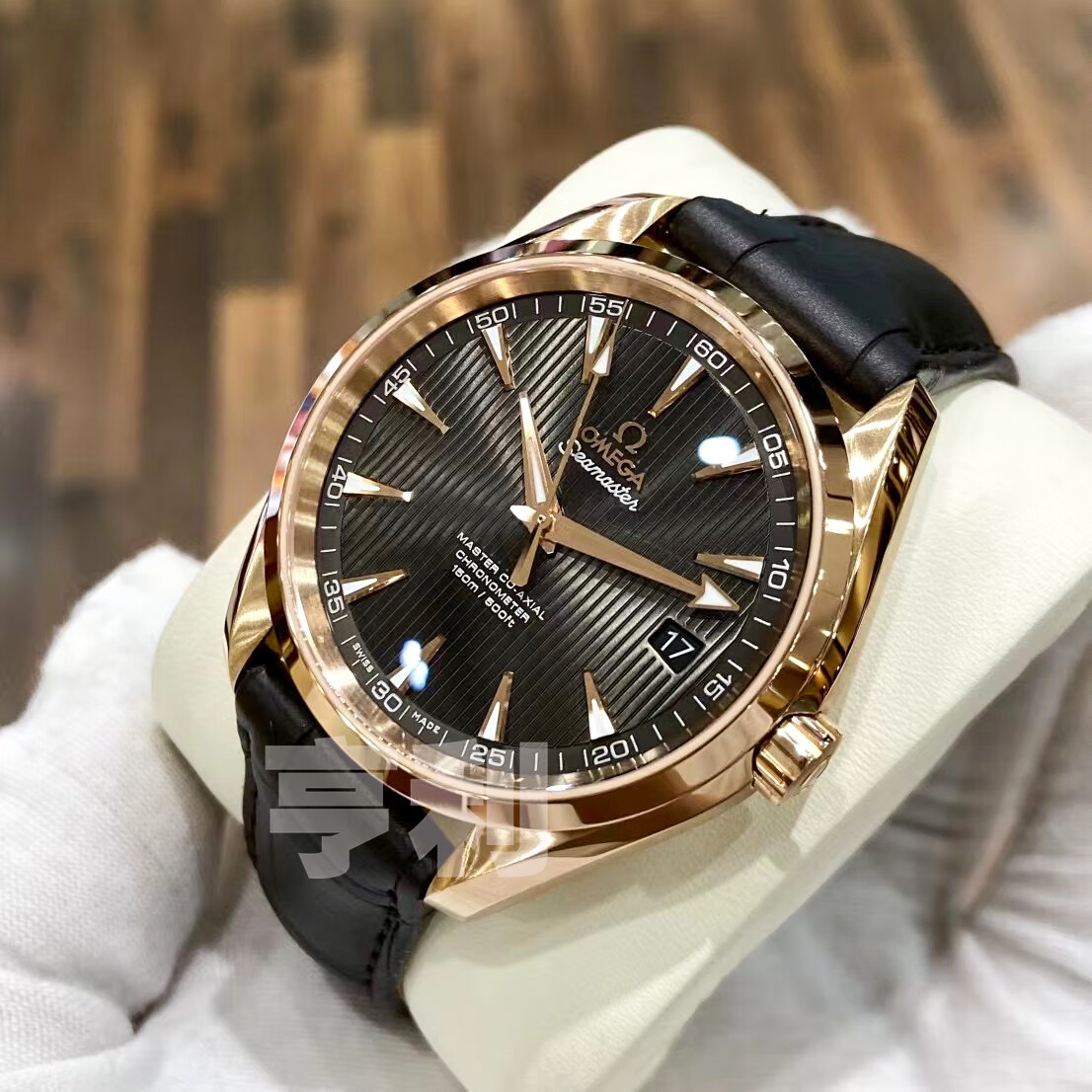【二手99新】欧米茄男表 海马系列150米防水 自动机械精钢日期显示商务休闲二手腕表钟表手表 42红金黑盘231.53.42.21.06.002