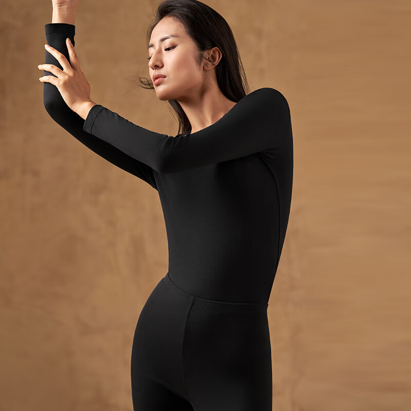 曼妮芬【轻暖】莫代尔桑蚕丝女士秋衣舒适抗菌暖衣 灰色 L