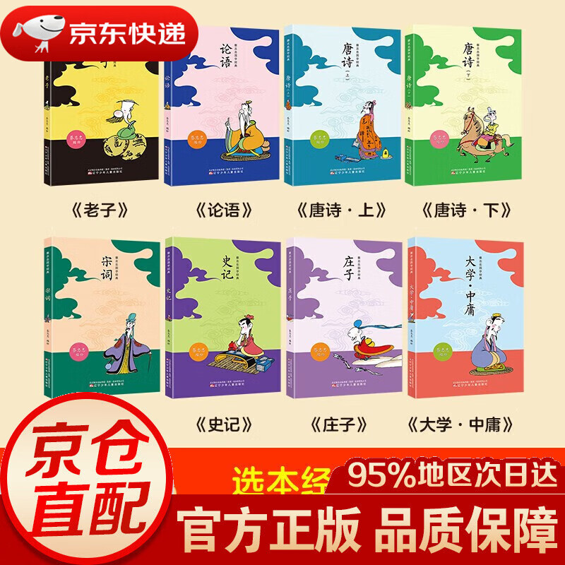 蔡志忠漫画国学经典（套装8册）唐诗宋词论语史记老子庄子大学中庸彩色图文让孩子轻松学国学