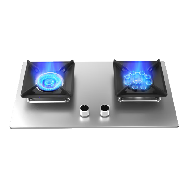 KKTV康佳互联网品牌燃气灶煤气灶双灶具大火力嵌入式聚能猛火节能天然气灶液化气炉灶台式 (天然气)九腔鸳鸯+加厚钢面+5.2kw 大火力