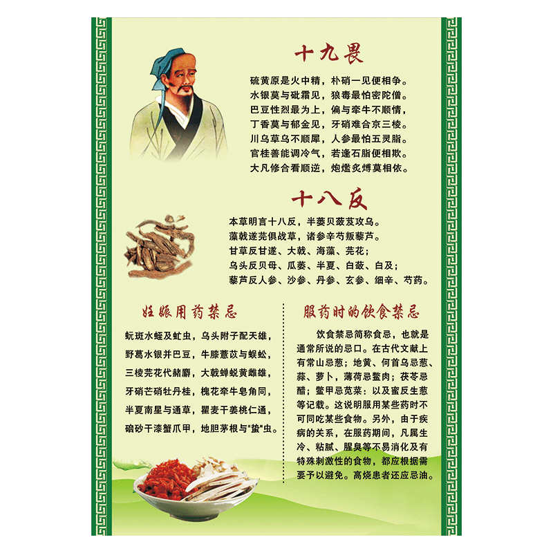 wsa49 十九畏十八反 70*50厘米
