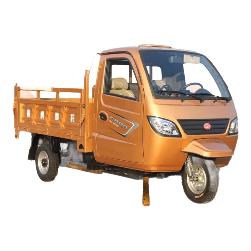 宗申動力半封閉三輪摩托車燃汽油三輪車貨運自卸帶棚駕駛室摩托三輪車 三輪不自卸200水冷1.4*2.2米車廂