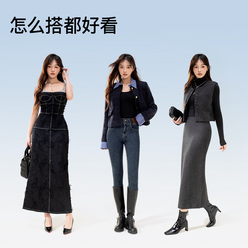 曲线主义云朵安全裤女收腹提臀塑身收小肚子强力产后无痕女士内裤 黑色 1条 M 码