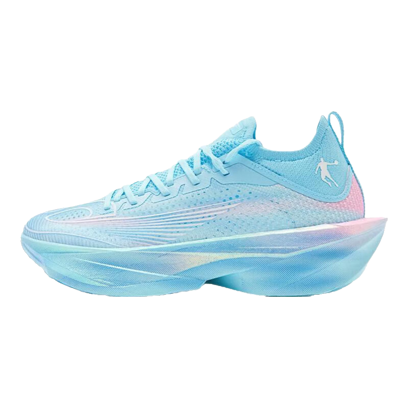 乔丹飞影plaid2马拉松全掌碳板旗舰竞速跑鞋运动鞋男夏季新款 卷云蓝/灵动蓝 -勿忘我 42