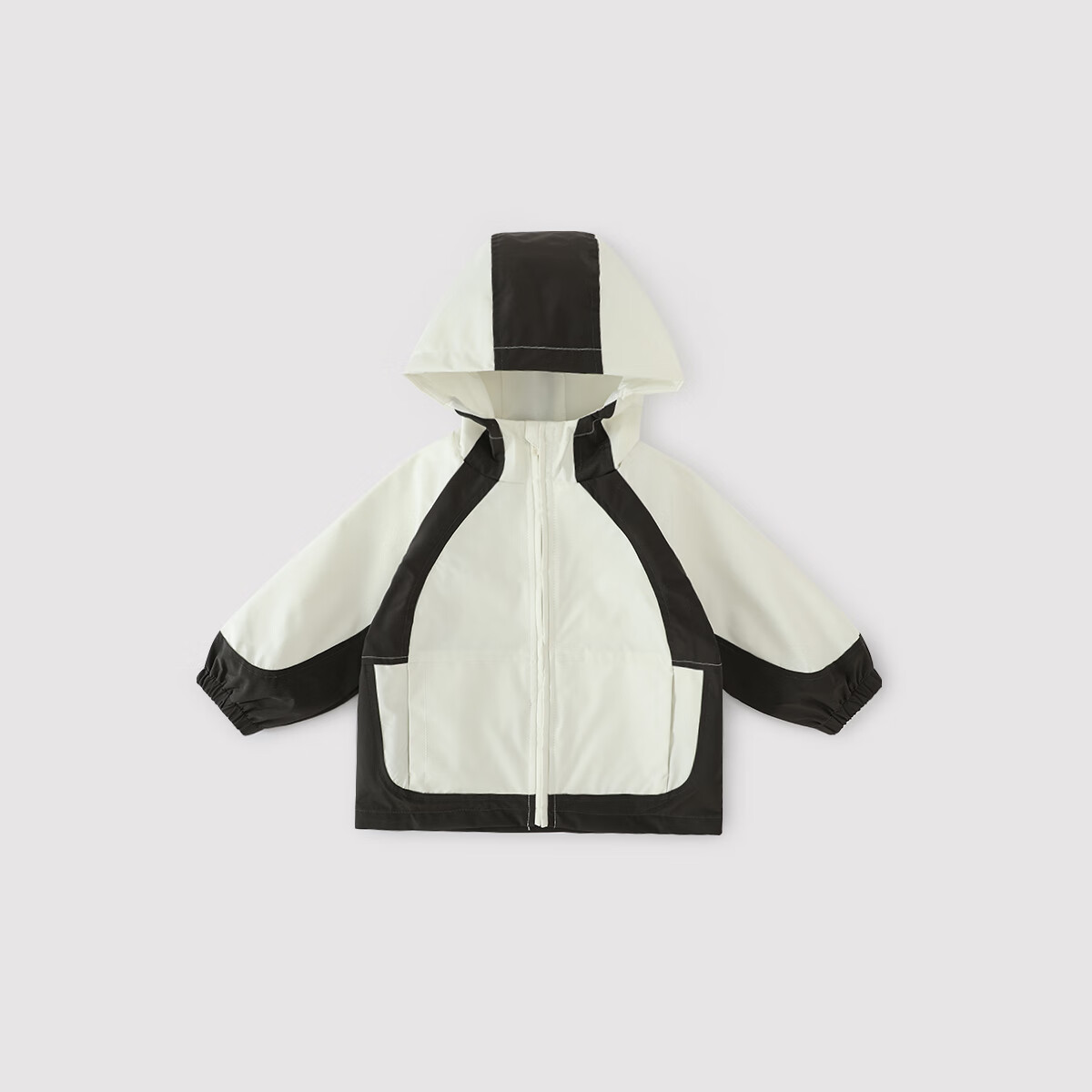 巴厘小猪【反季清仓】儿童外套2025新款春秋季男童机能风外衣女童户外三防 杏黑   100