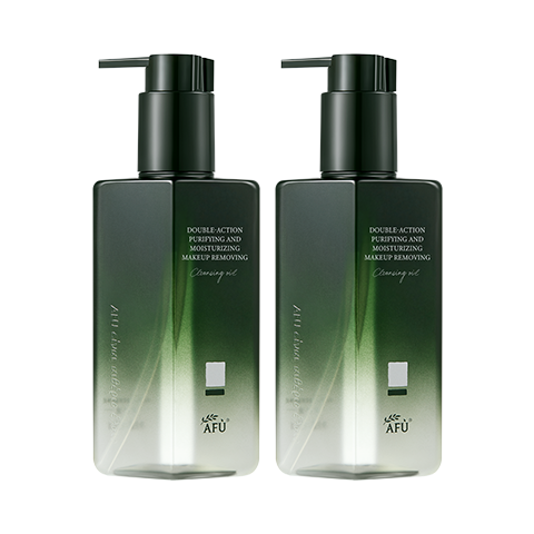 阿芙（AFU）卸妝油正品官方雙兒水油雙卸溫和卸妝水臉部眼唇三合一 300ml(2瓶裝)