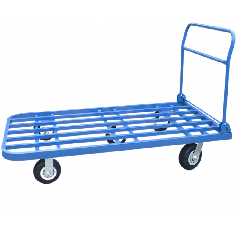 嗣音加長(zhǎng)加大手推車平板車 重型拉貨小拖車 折疊推貨車四輪搬運(yùn)車貨物 150*80配6寸重型橡膠輪