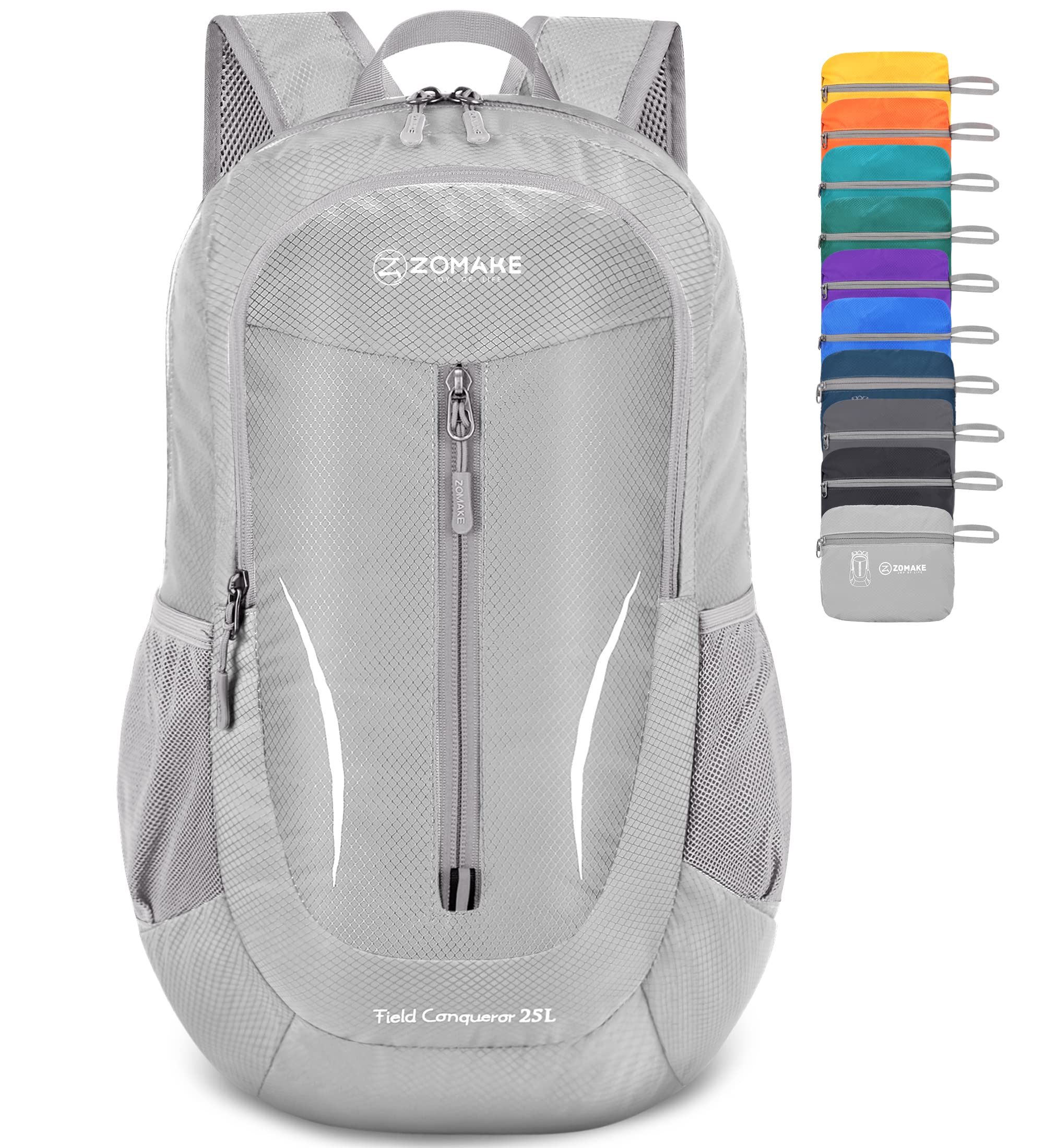 ZOMAKE 超轻可折叠背包 尼龙防水便携 多隔层收纳 徒步旅行通勤运动