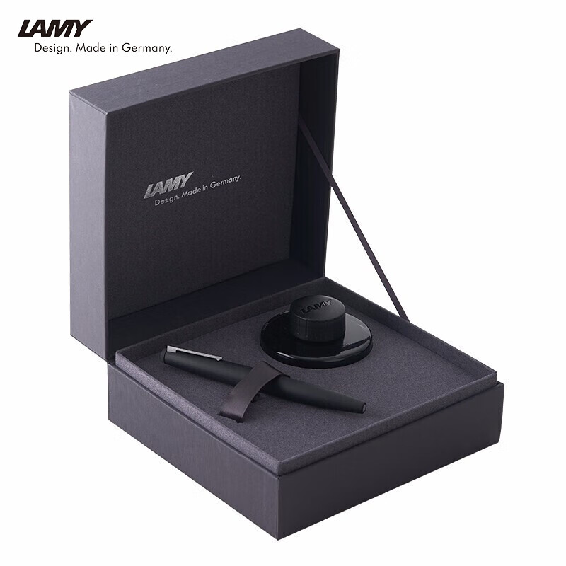 凌美（LAMY）鋼筆簽字筆 高端套裝禮品 鉑金筆尖 節日禮物 德國進口 2000系列 商務禮盒 模克隆材質 EF0.5mm