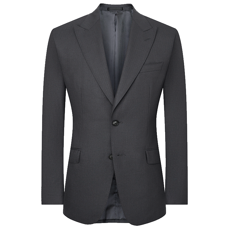 報(bào)喜鳥西服套裝男裝【澳洲羊毛】男士時(shí)尚正裝羊毛西服外套通勤西裝西褲 鐵灰 54 B(190/112) /請備注腰圍或褲子