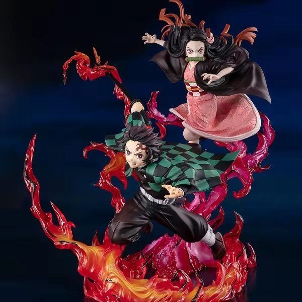 卓狮鬼灭之刃灶门炭治郎我妻善逸蝴蝶忍手办盲盒动漫模型潮玩摆件礼物 Q版摆件 鬼灭之刃盲盒随机发1-2个