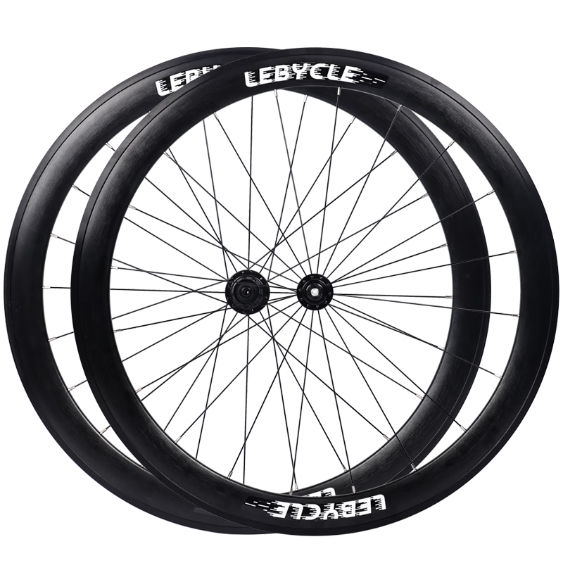 乐百客（LeBycle）公路车轮组700C圈刹120响培林花鼓轮毂40/50MM高框C刹铝合金轮圈 碟刹-单后轮-50mm框高（竞赛圈）