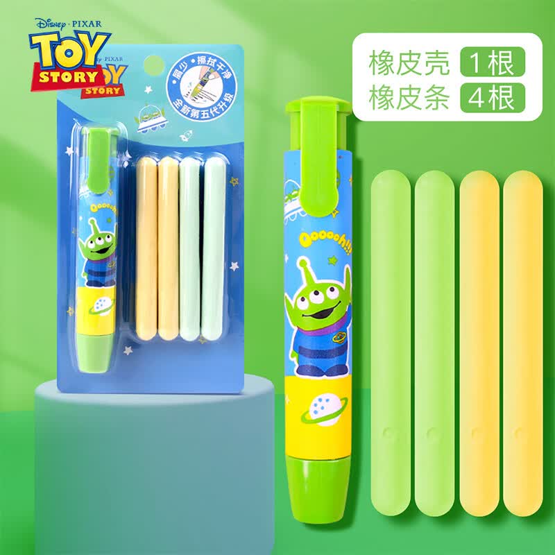 迪士尼（Disney）儿童橡皮擦 学生文具洁净按动橡皮擦 学生文具学习用品 三眼仔A72008-T2S