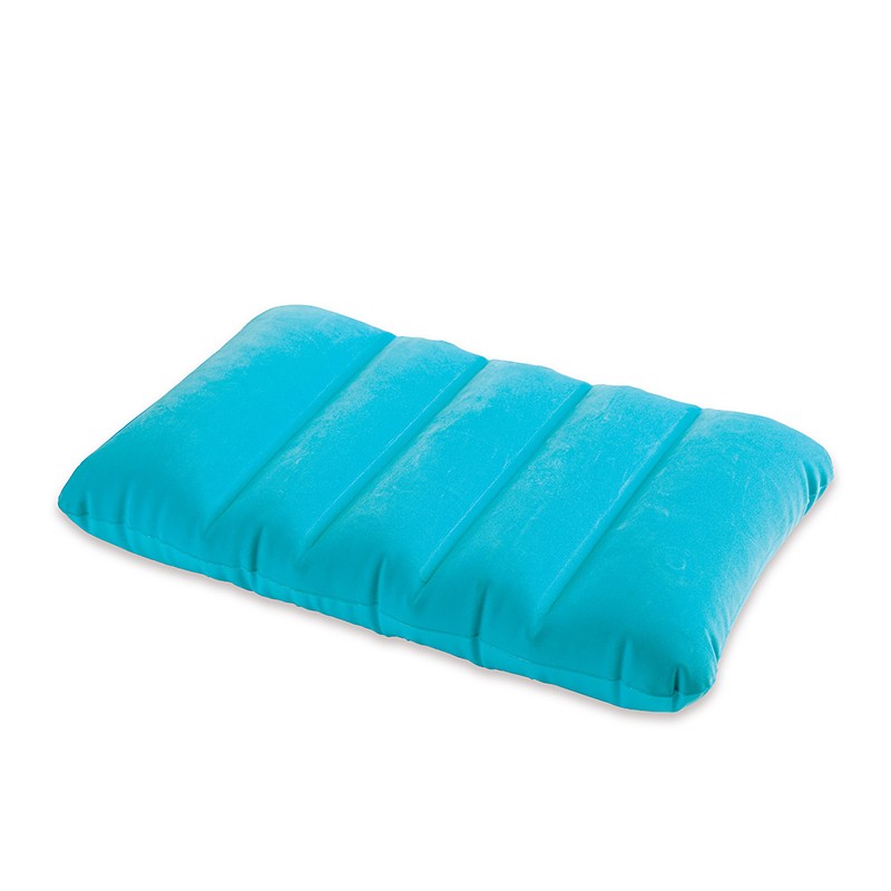 intex充气枕头床垫家用午休枕靠垫腰枕户外旅行枕便携气垫睡枕 天蓝色