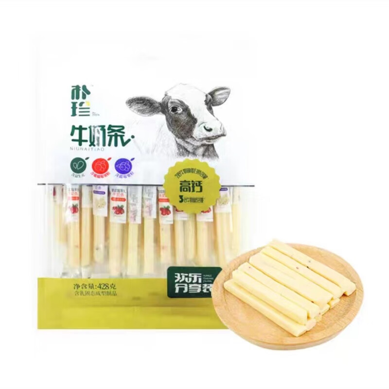 樸珍內(nèi)蒙古奶條益生元藍莓蔓越莓味牛奶條428g含果粒奶酪兒童零食 原味+藍莓+蔓越莓組合428g