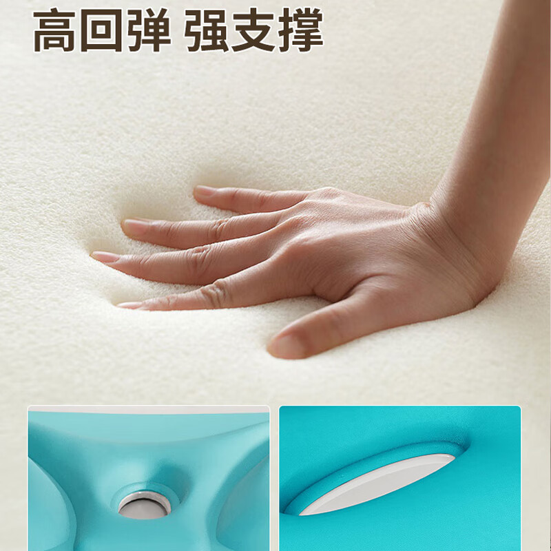 COOKSS孕妇哺乳座椅喂奶神器床上护腰宝妈办公室靠背飘窗学生坐椅垫椅 湖蓝 【解决孕妇喂奶腰痛压力】