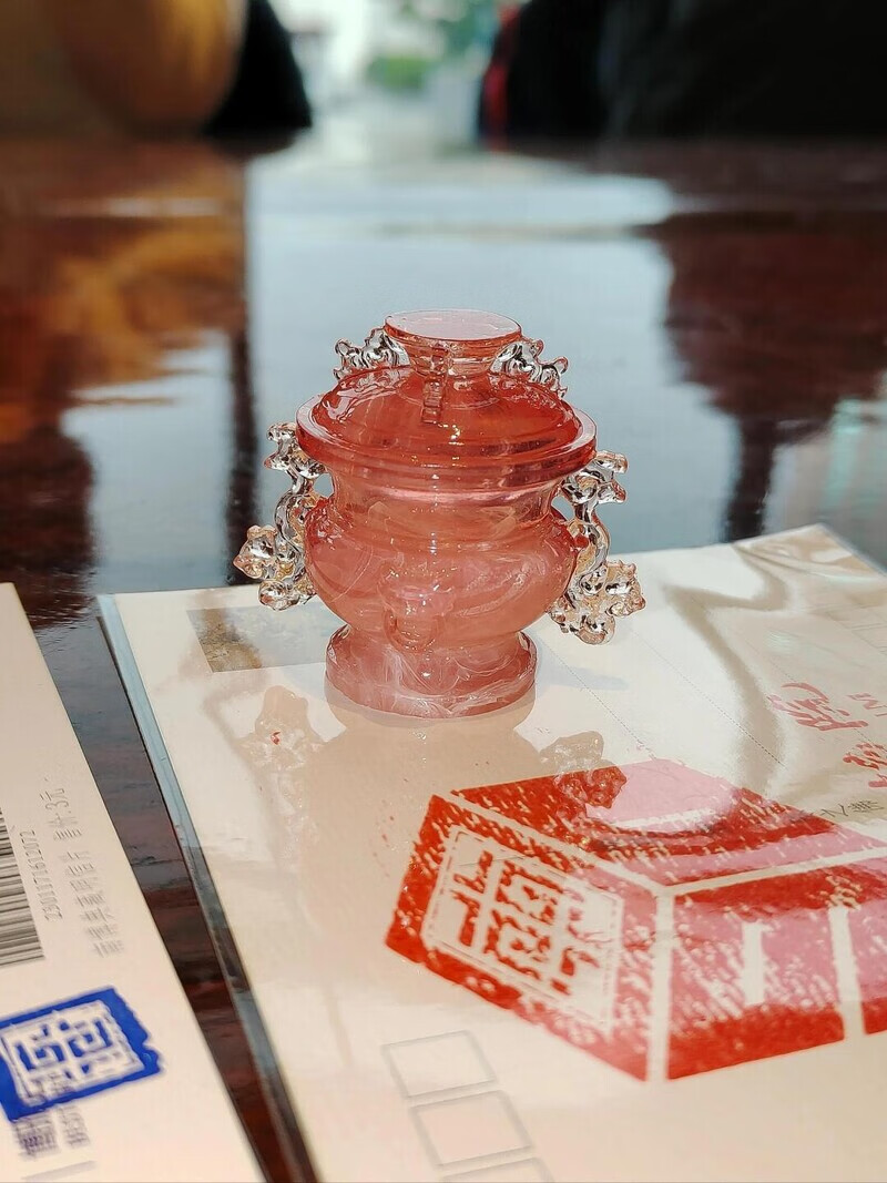 磁吸南京博物馆小粉炉博物院馆文创芙蓉螭耳立体冰箱贴旅游纪念品 小粉炉-芙蓉石蟠螭耳炉【1个】