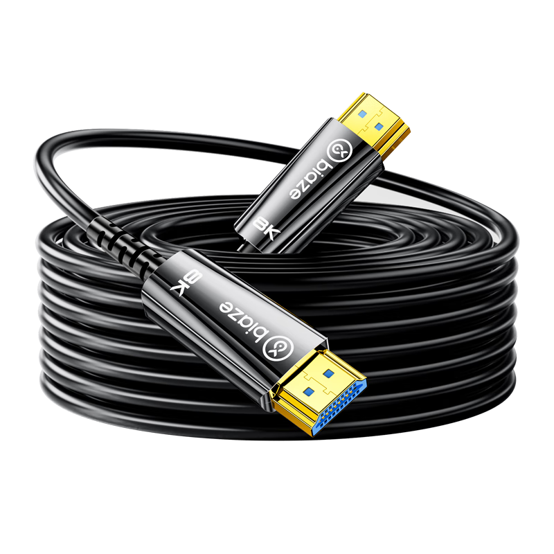 毕亚兹 HDMI2.1光纤线 5米满血版 8K60Hz 4K240Hz HDMI2.0高清视频线装修电脑机顶盒接电视显示器投影仪