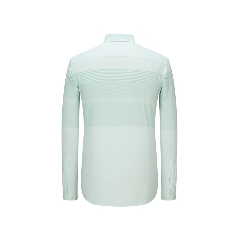 哈特马克斯清爽透气休闲百搭商务男长袖衬衫 湖蓝色 M (170)