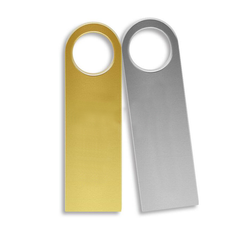 优易思u盘招投标书金属防水刻字图文logo礼品车载优盘办公个性定制U盘 E5银色 8GB