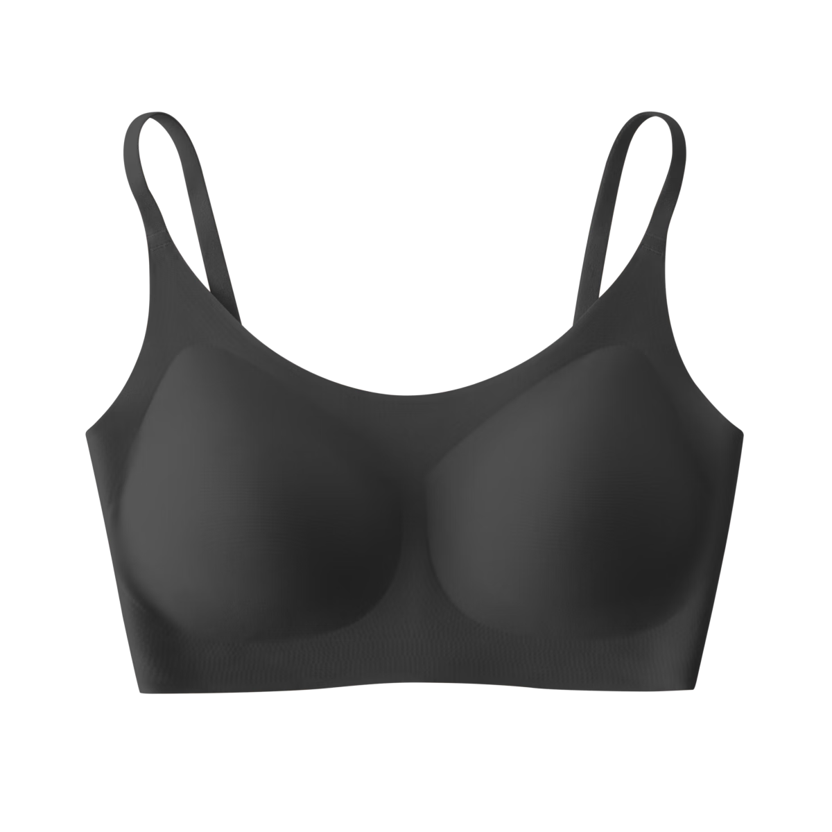 素肌良品粉底液內(nèi)衣女夏季薄款隱形無尺碼收副乳無痕舒適無感細(xì)肩帶文胸罩