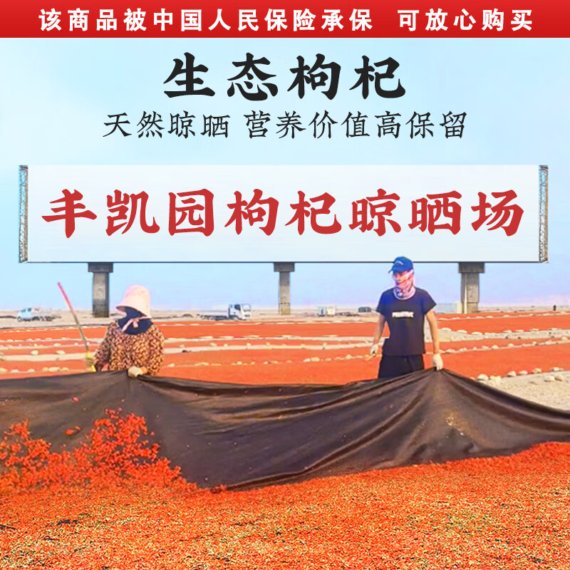 FENGKAIYUANSHIYE宁夏枸杞有机标准种植无硫熏无染色 生态大果红罐 半斤【 250g*1罐 】