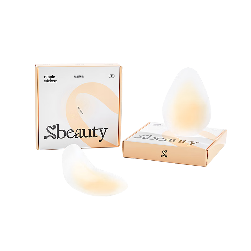 SBEAUTY水滴提拉胸貼女聚攏上托婚紗用硅膠大胸防凸點防汗乳貼胸貼1對