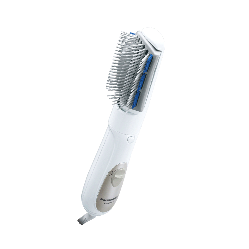 松下（Panasonic）卷發(fā)棒直發(fā)梳卷發(fā)造型梳直卷兩用持久定型不傷發(fā) 8合1卷發(fā)器  EH-KA81-W白色