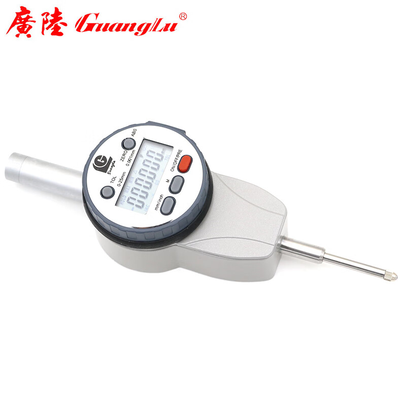 广陆数显千分表0-25mm电子指示表头量表小校表314-102-25