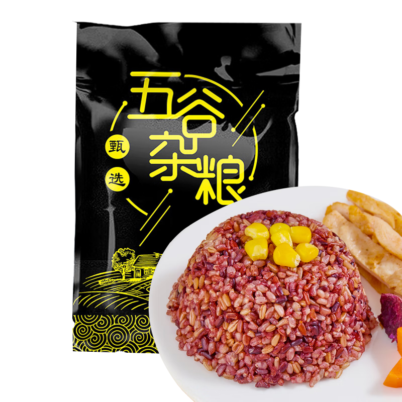 淘米香五谷杂粮粥米健身餐可吃食品主食 杂粮米饭八宝粥米原材料真空装 七色糙米5斤（大袋装）