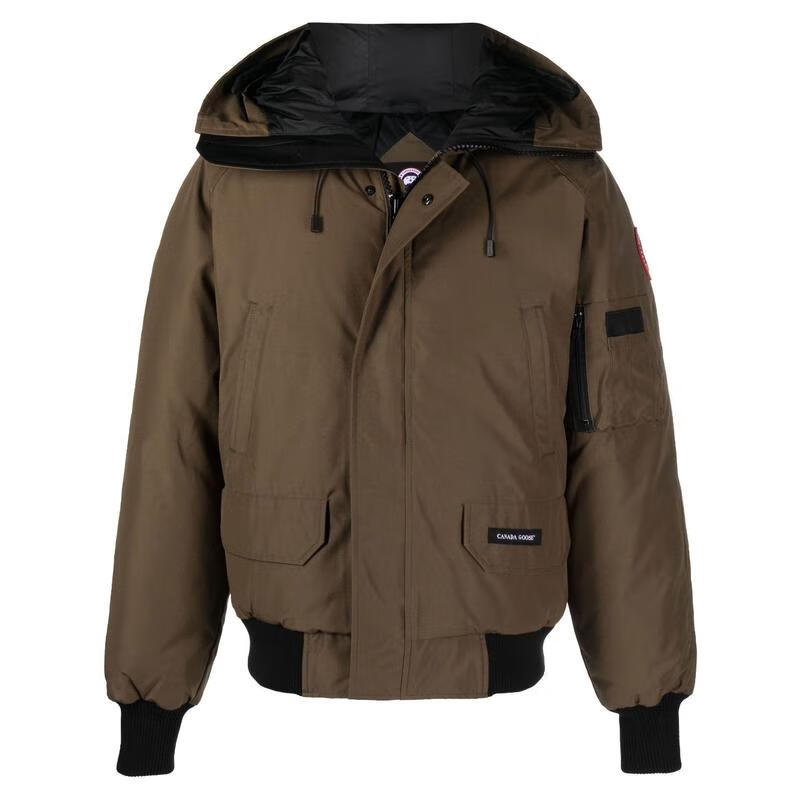 加拿大鵝（Canada Goose）男士羽絨服 Chilliwack系列 飛行員式防風(fēng)保暖休閑戶(hù)外夾克外套 綠色 S