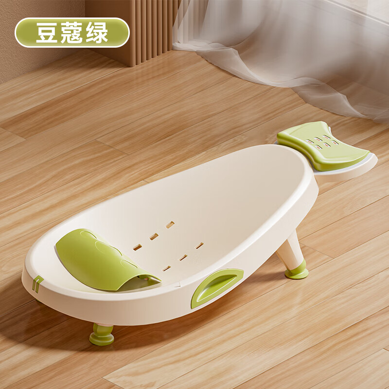 雅親雅親兒童洗頭躺椅寶寶洗頭床可折疊嬰兒小孩洗發(fā)椅家用洗頭發(fā)神器 豆蔻綠【軟膠頭枕 四檔可調(diào)】