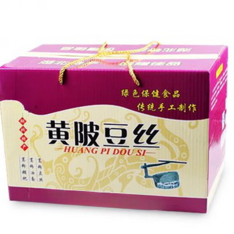 武汉黄陂土特产农家柴火烫手工正宗黄陂杂粮豆丝6斤装礼盒 6斤装礼盒