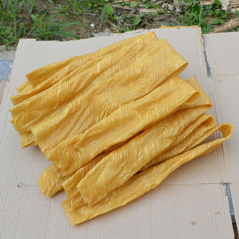 人造蛋白肉农家豆制品油豆皮豆腐丝素鸡翅干货a 人造肉长豆皮 3斤装