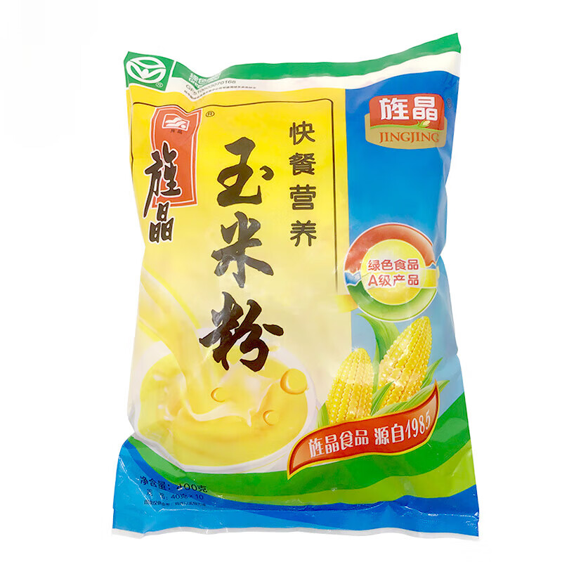 旌晶快餐營(yíng)養玉米糊400克x5袋不加糖玉米粉 沖飲即食 玉米粥速食
