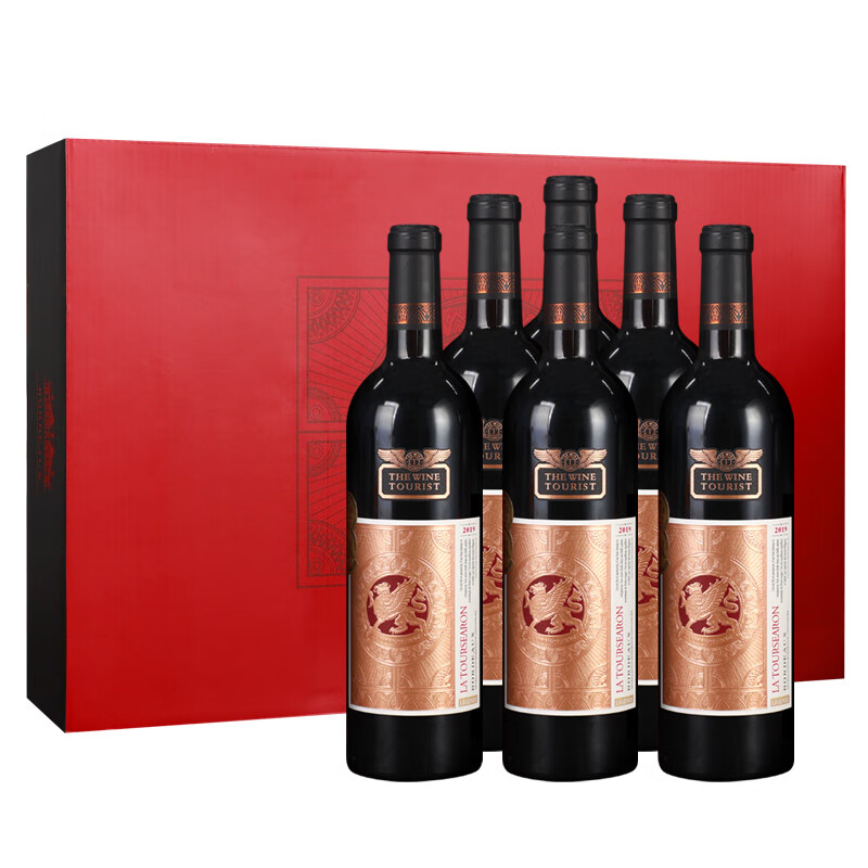 拉赛龙 传奇波尔多葡萄酒  法国进口干红 14度 750ml  送礼自饮 750ml*6瓶 整箱装
