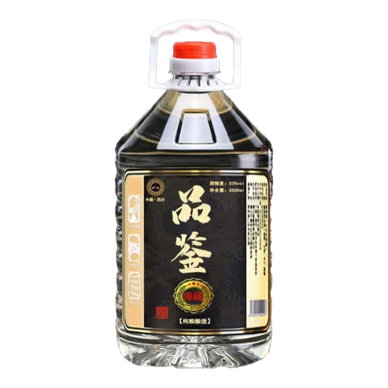 泸龙【纯粮泡酒】泸州52度纯粮食白酒散装高粱酒桶装白酒浓香型原浆5L 52度 5L 1桶 【品鉴臻藏老酒20窖】