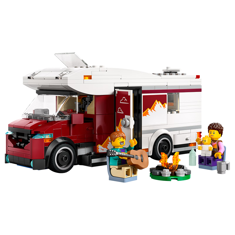 乐高（LEGO）积木拼装城市系列60454 假日探险野营车男孩儿童玩具生日礼物