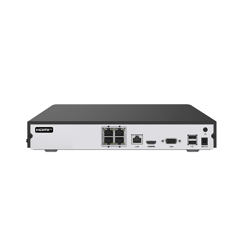 海康威視（HIKVISION）皓視通網(wǎng)絡(luò)硬盤錄像機(jī)4路POE網(wǎng)線供電監(jiān)控主機(jī)NVR安防監(jiān)控H.265編碼APP手機(jī)遠(yuǎn)程 HNVR3106/4P