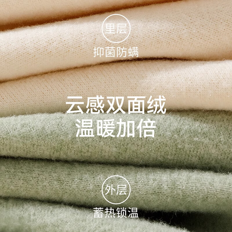 都市丽人高腰保暖秋裤女士2025新款加绒加厚德内穿紧身女式衬裤打底毛线裤 豆绿色 2XL