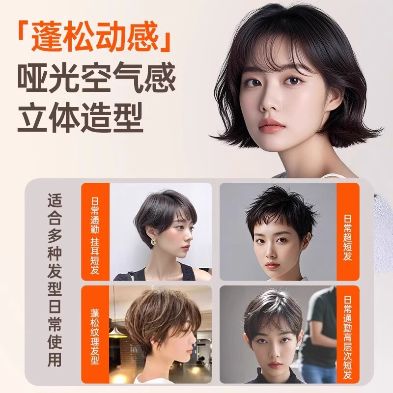 OF发蜡发泥定型哑光女士专用蓬松清香持久自然碎发刘海短发头发造型 OF哑光动感发蜡80g