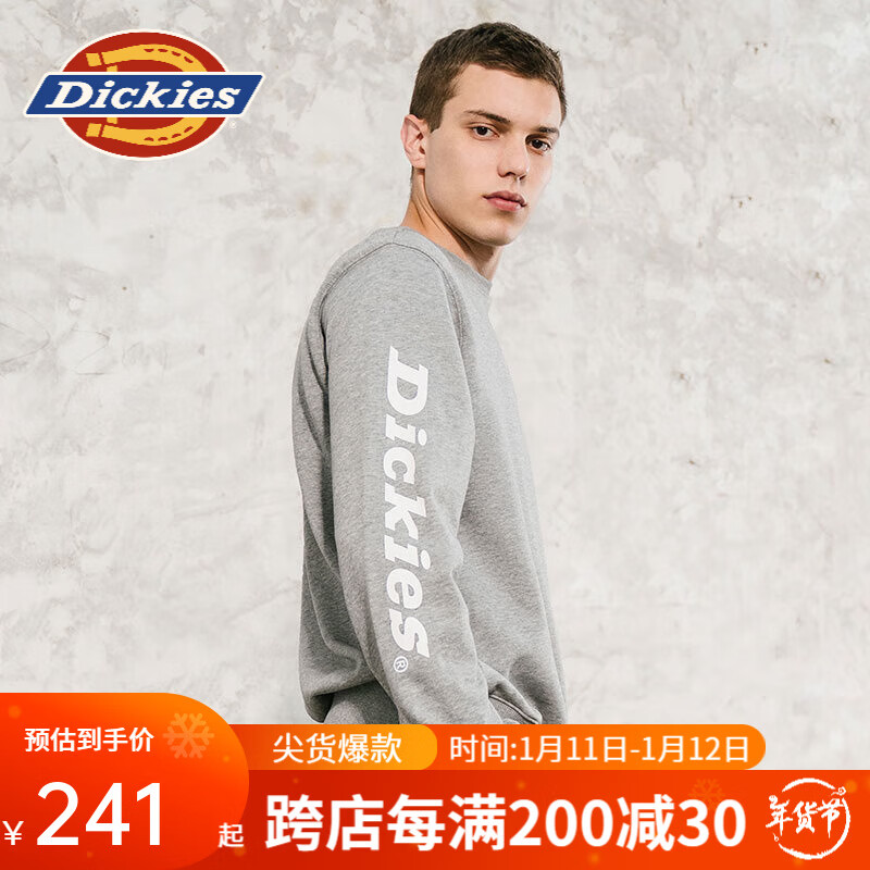 dickies���� ��ʽ�䲿ӡ��Բ�쳤������ëȦ������ �ٴ�8148 ��ɫ L