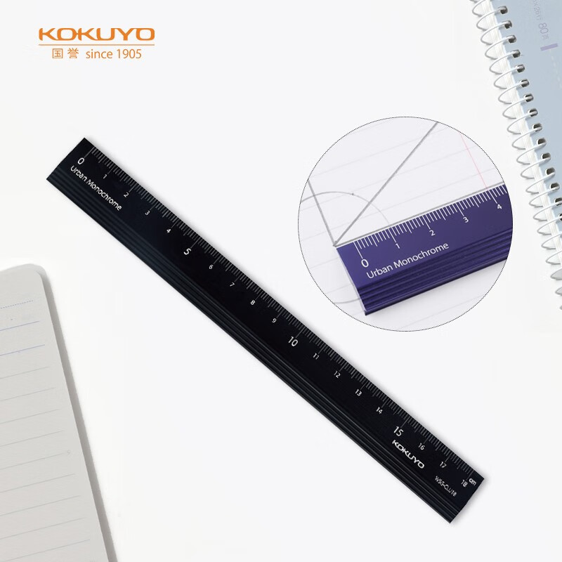 ������KOKUYO�� ֱ�� WSG-CLU18D 18cm 190��20.6��5mm ��ɫ