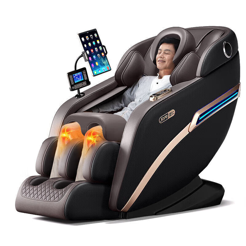 佳仁（JARE）语音家用按摩椅电动全自动多功能豪华太空舱智能按摩沙发 JR-M9-3G[黑棕]护膝