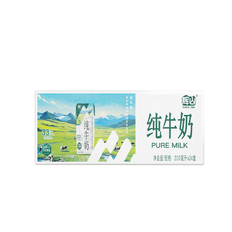 ��ɽ 3.3g�鵰�� ��ţ�� 200ml 24�� ������������װ 133.69Ԫ(��26.74Ԫ/��)