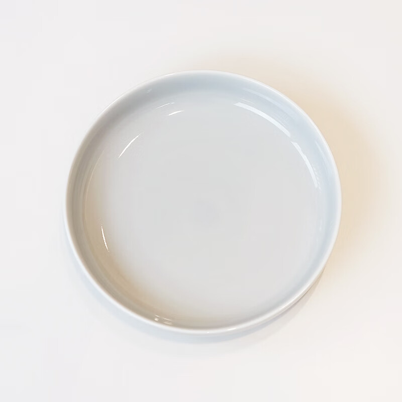 归味归味家用和田玉色陶瓷圆形餐盘强化瓷加深盘沙拉盘水果盘 19.4cm和田玉色深盘(2个装)