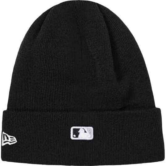 【准新品】NEW ERA纽亦华MLB（美职棒）秋冬男女同款针织帽刺绣情侣款13792953黑色  