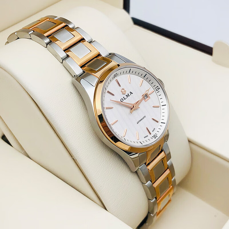 未使用olma奥尔马扬帆系列女表 自动机械手表 时尚镶钻