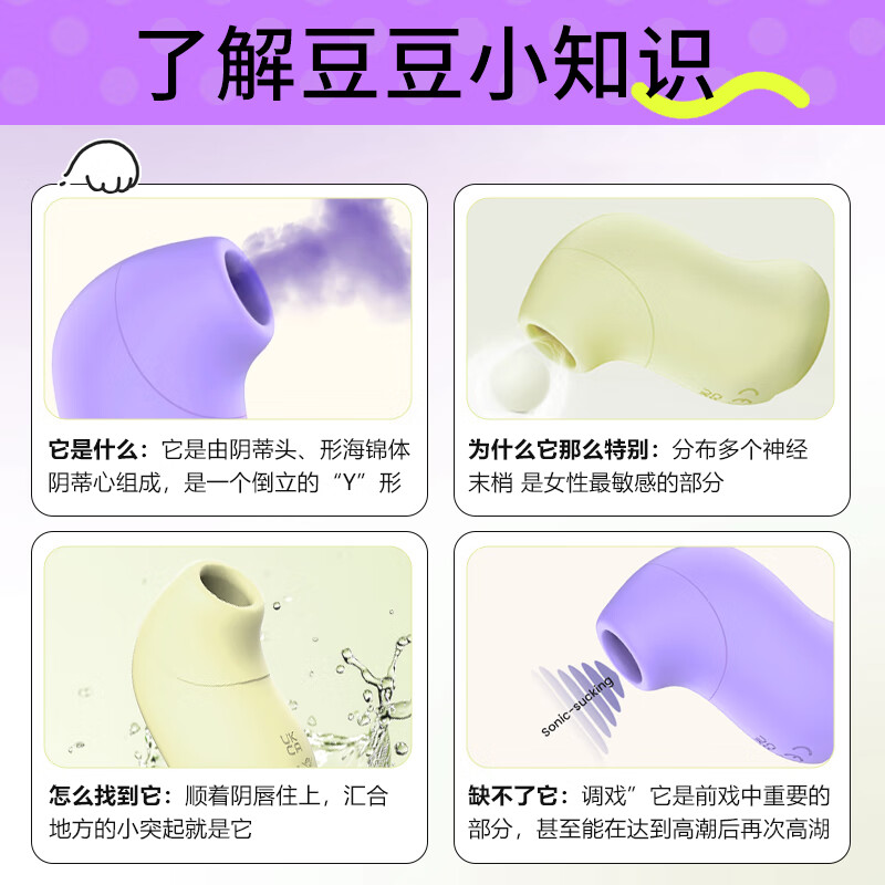 GLUGLU大嘴鸟女性用吮吸玩具逗豆秒潮鸟跳蛋小怪兽阴蒂自慰情趣用品跳弹 【店长推荐】大嘴鸟紫罗兰-送润滑